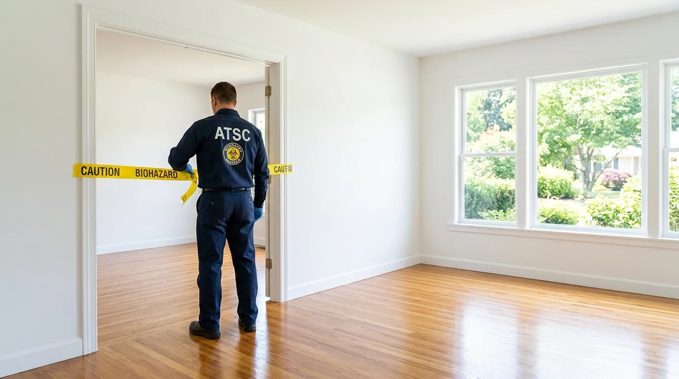 Certified biohazard cleanup crew performing Decomposition Cleanup in Hyde Park